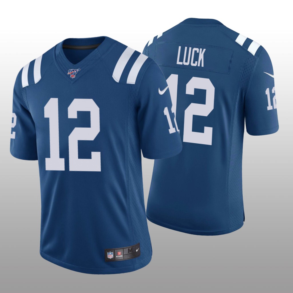 Indianapolis Colts Andrew Luck Royal Vapor Limited Jersey 100th Season - Men's