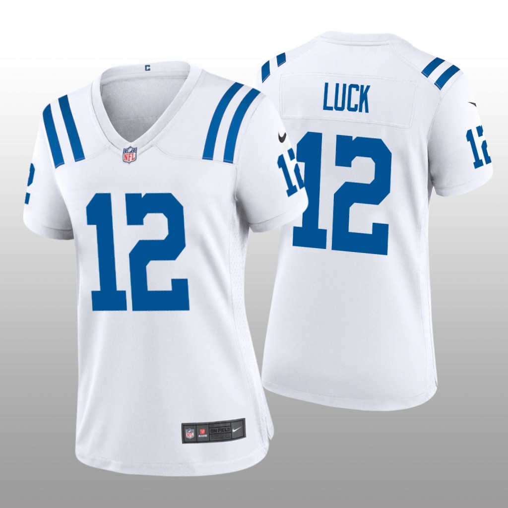 Indianapolis Colts Andrew Luck White Jersey Game - Women's