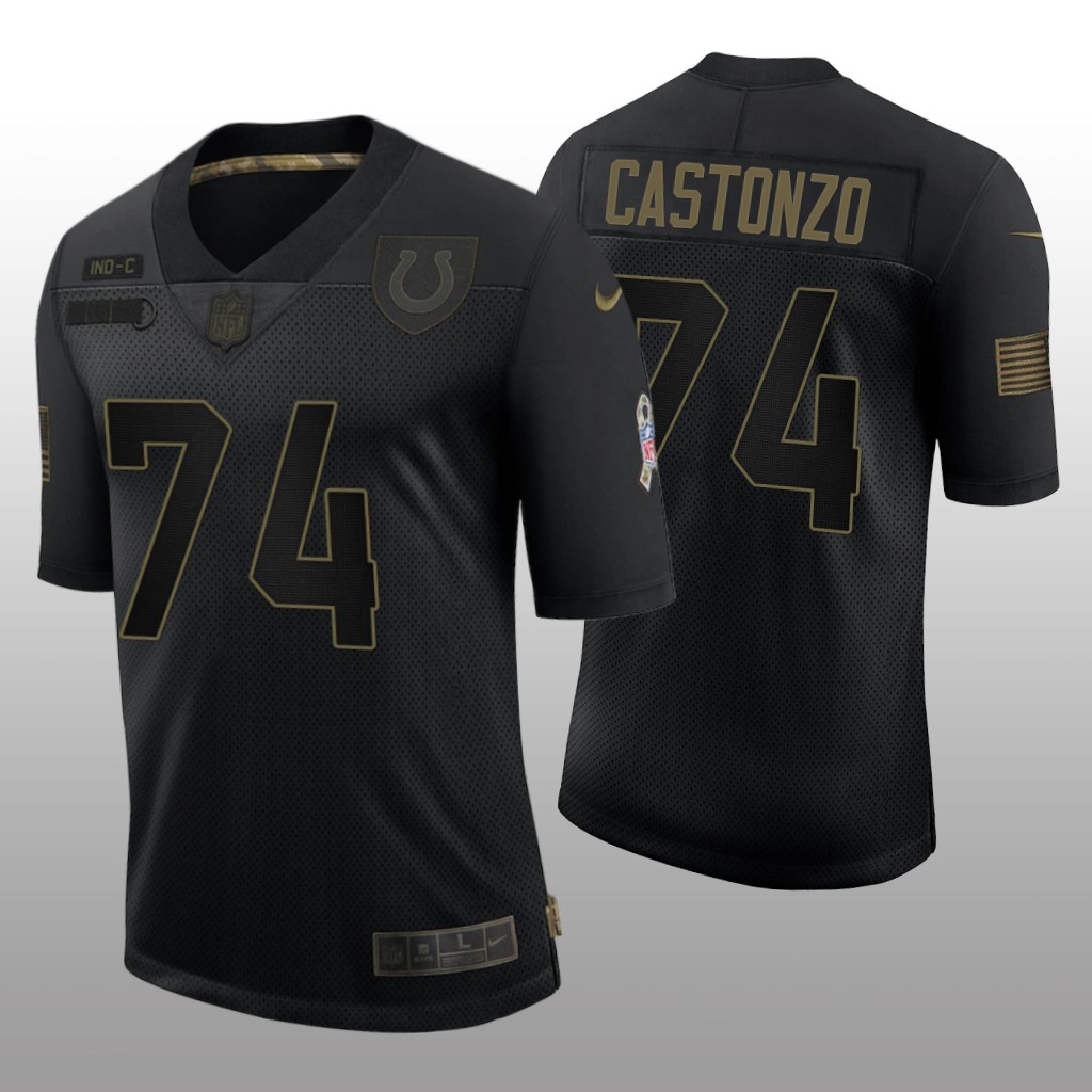 Indianapolis Colts Anthony Castonzo Black Limited Jersey 2020 Salute to Service - Men's