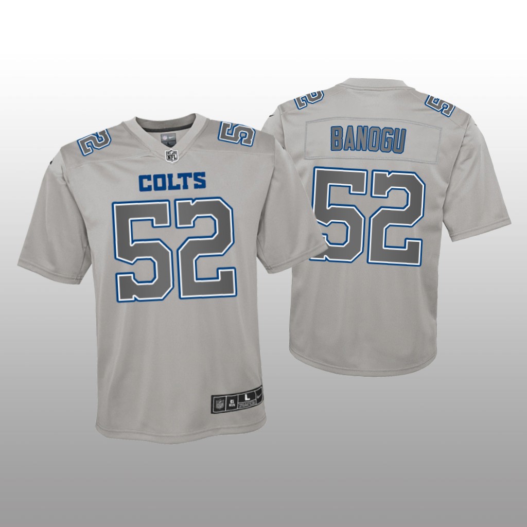 Indianapolis Colts Ben Banogu Gray Jersey Atmosphere Fashion Game - Youth