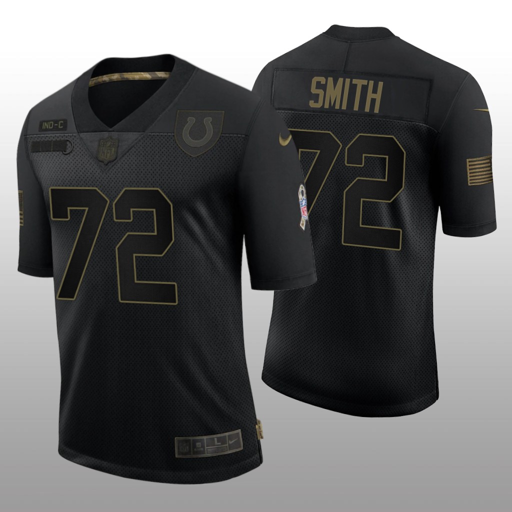 Indianapolis Colts Braden Smith Black Limited Jersey 2020 Salute to Service - Men's