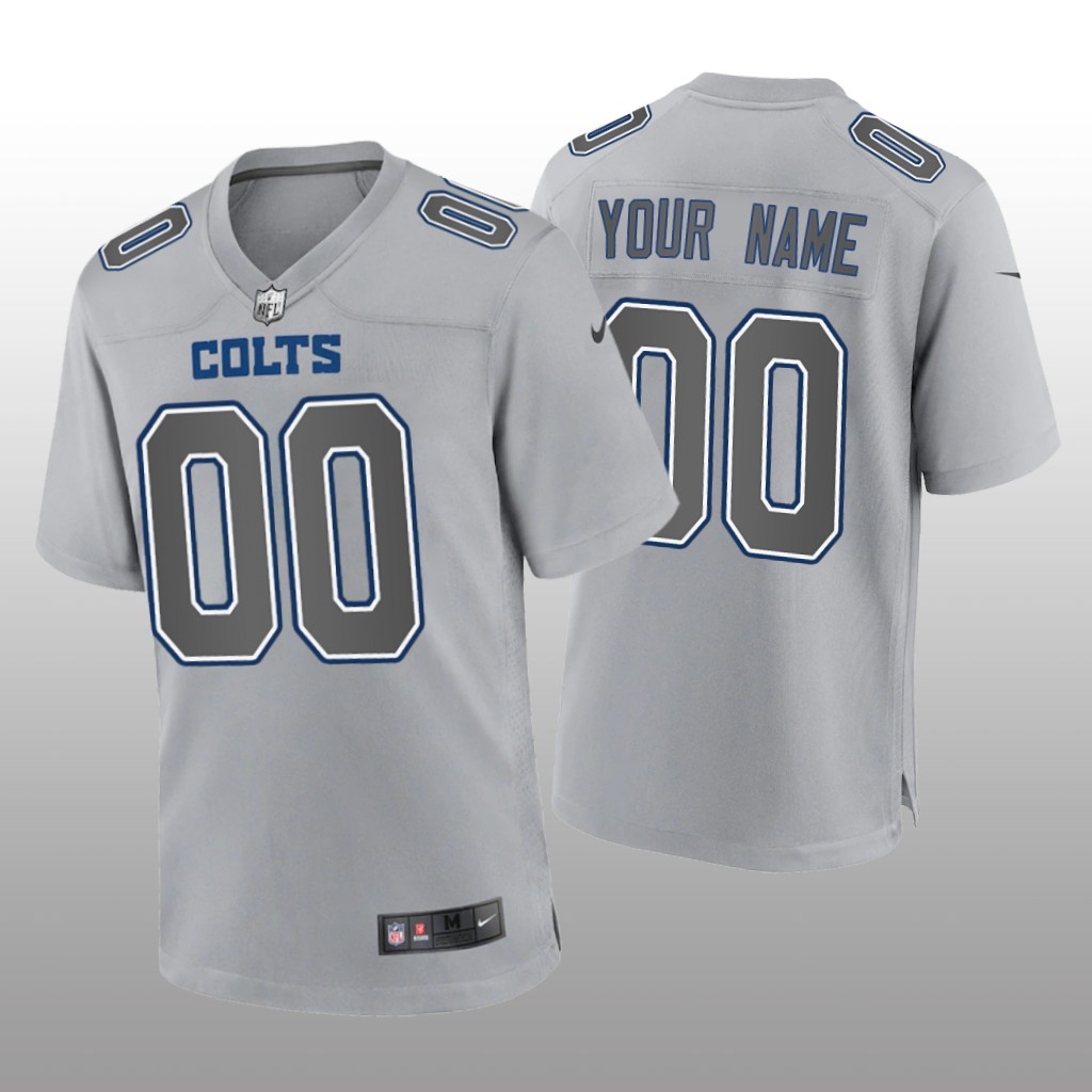 Indianapolis Colts Custom Gray Jersey Atmosphere Fashion Game - Men's