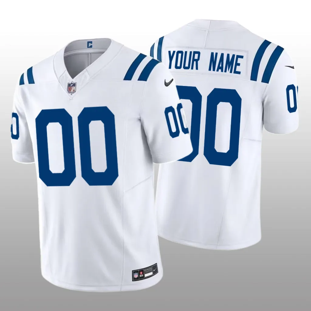 Indianapolis Colts Custom White Jersey 2020 Vapor F.U.S.E. Limited