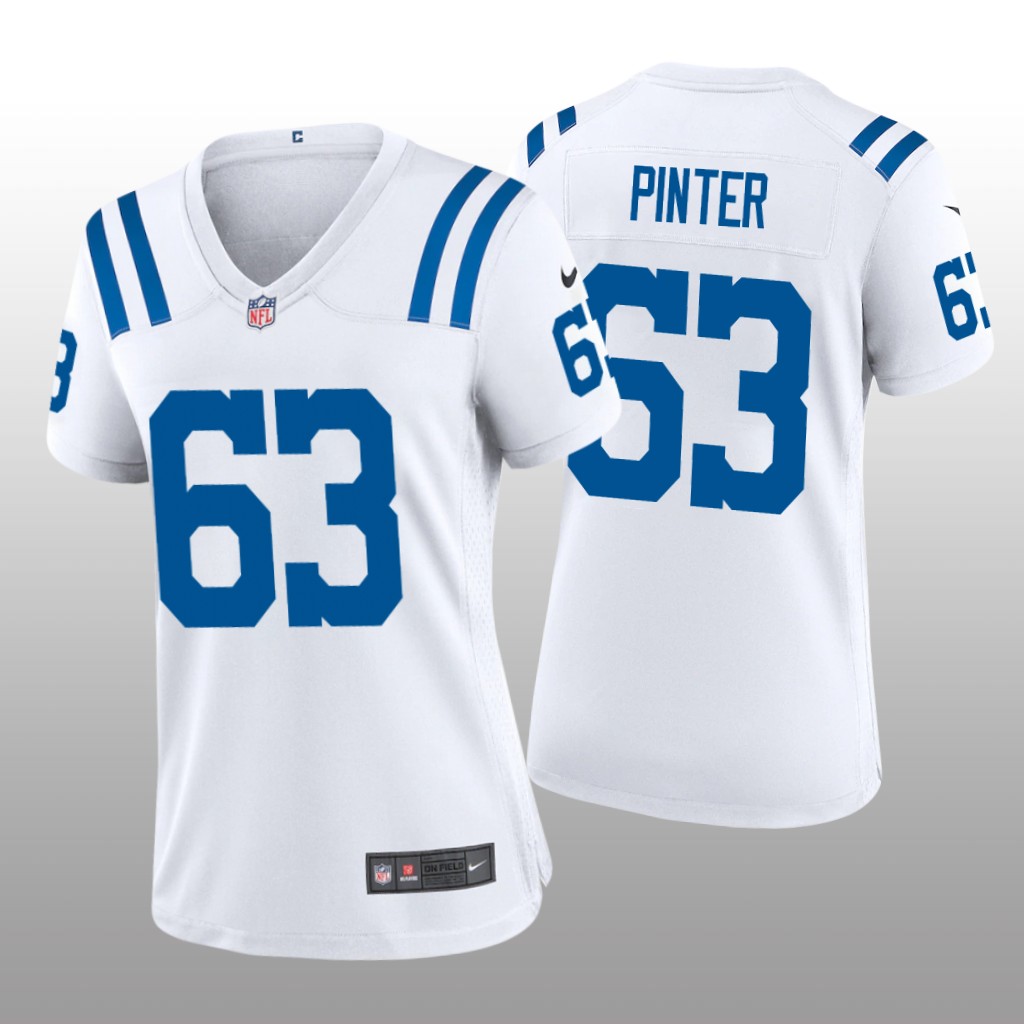 Indianapolis Colts Danny Pinter White Jersey Game - Women's