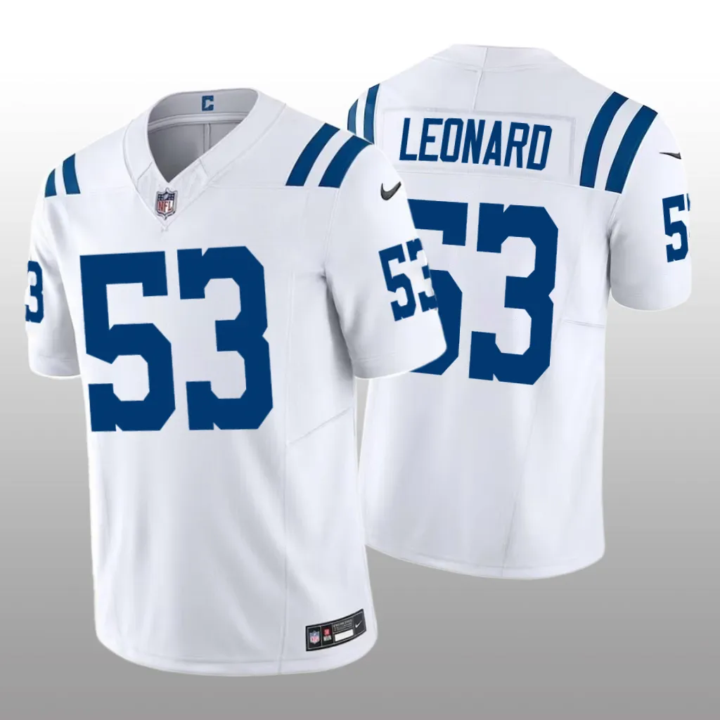 Indianapolis Colts Darius Leonard White Jersey 2020 Vapor F.U.S.E. Limited