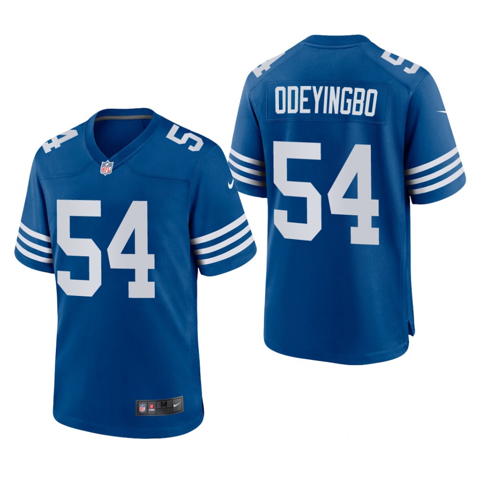 Indianapolis Colts Dayo Odeyingbo Royal Jersey Alternate Game - Men's