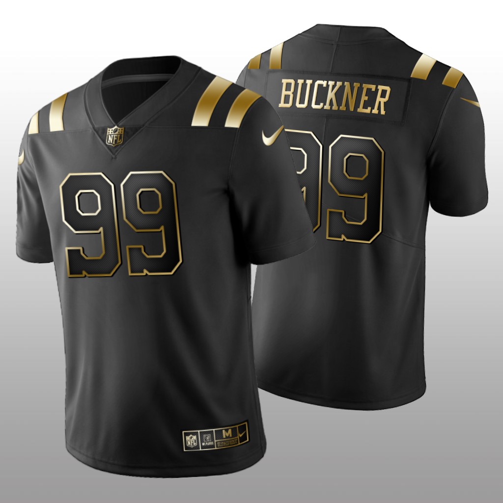 Indianapolis Colts DeForest Buckner Black Jersey Golden Limited Men's