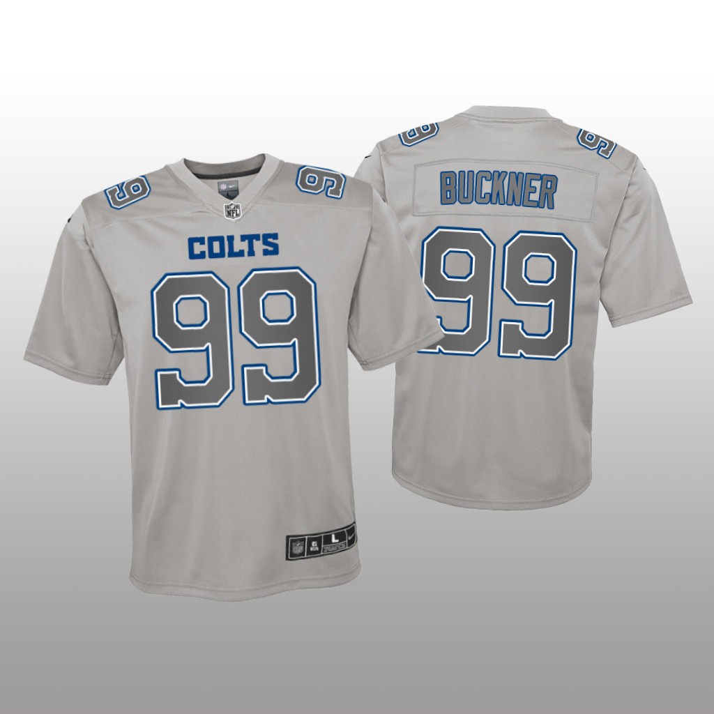 Indianapolis Colts DeForest Buckner Gray Jersey Atmosphere Fashion Game - Youth