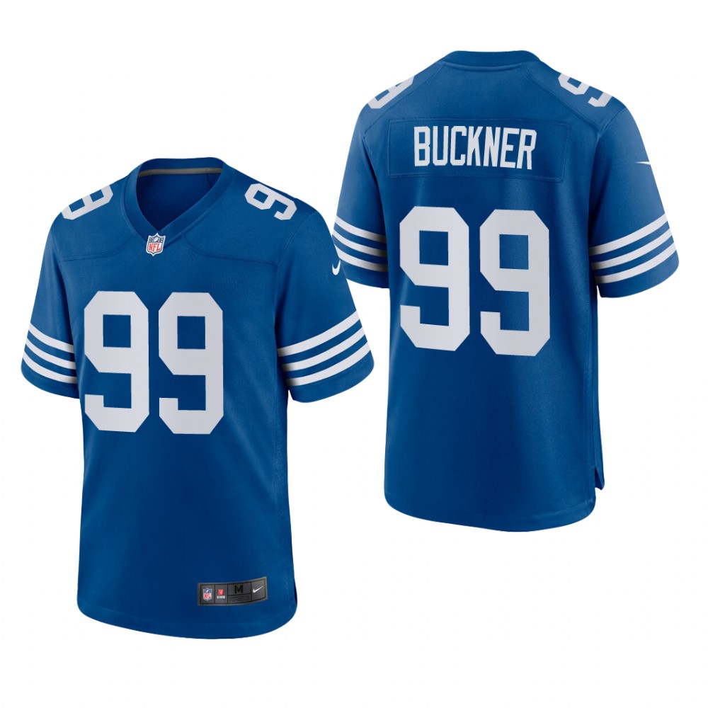 Indianapolis Colts DeForest Buckner Royal Jersey Alternate Game - Men's