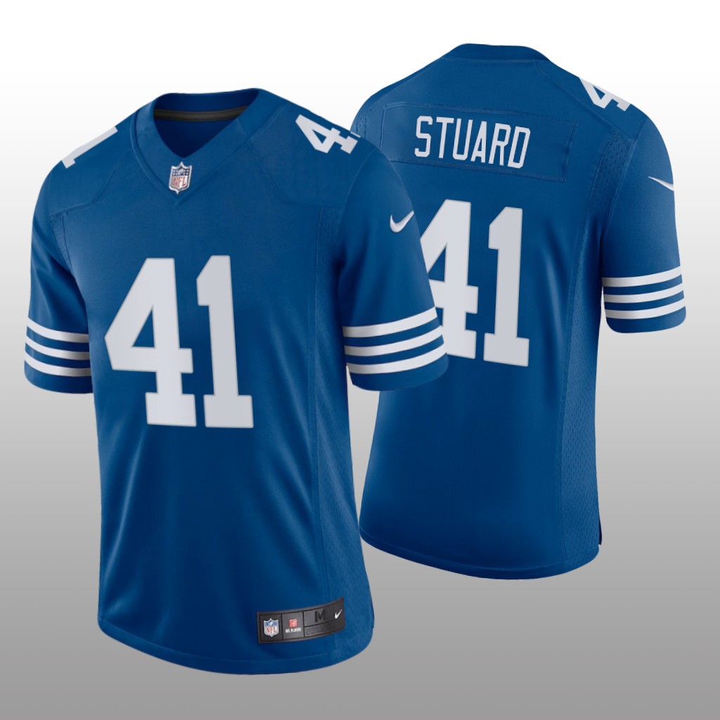 Indianapolis Colts Grant Stuard Royal Jersey Alternate Vapor Limited - Men's