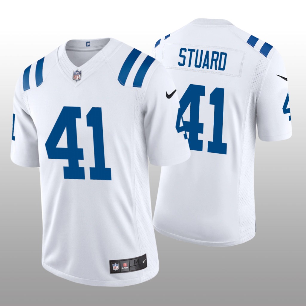 Indianapolis Colts Grant Stuard White Jersey Vapor Limited - Men's