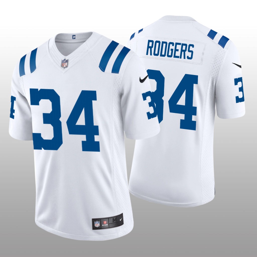 Indianapolis Colts Isaiah Rodgers White Jersey Vapor Limited - Men's