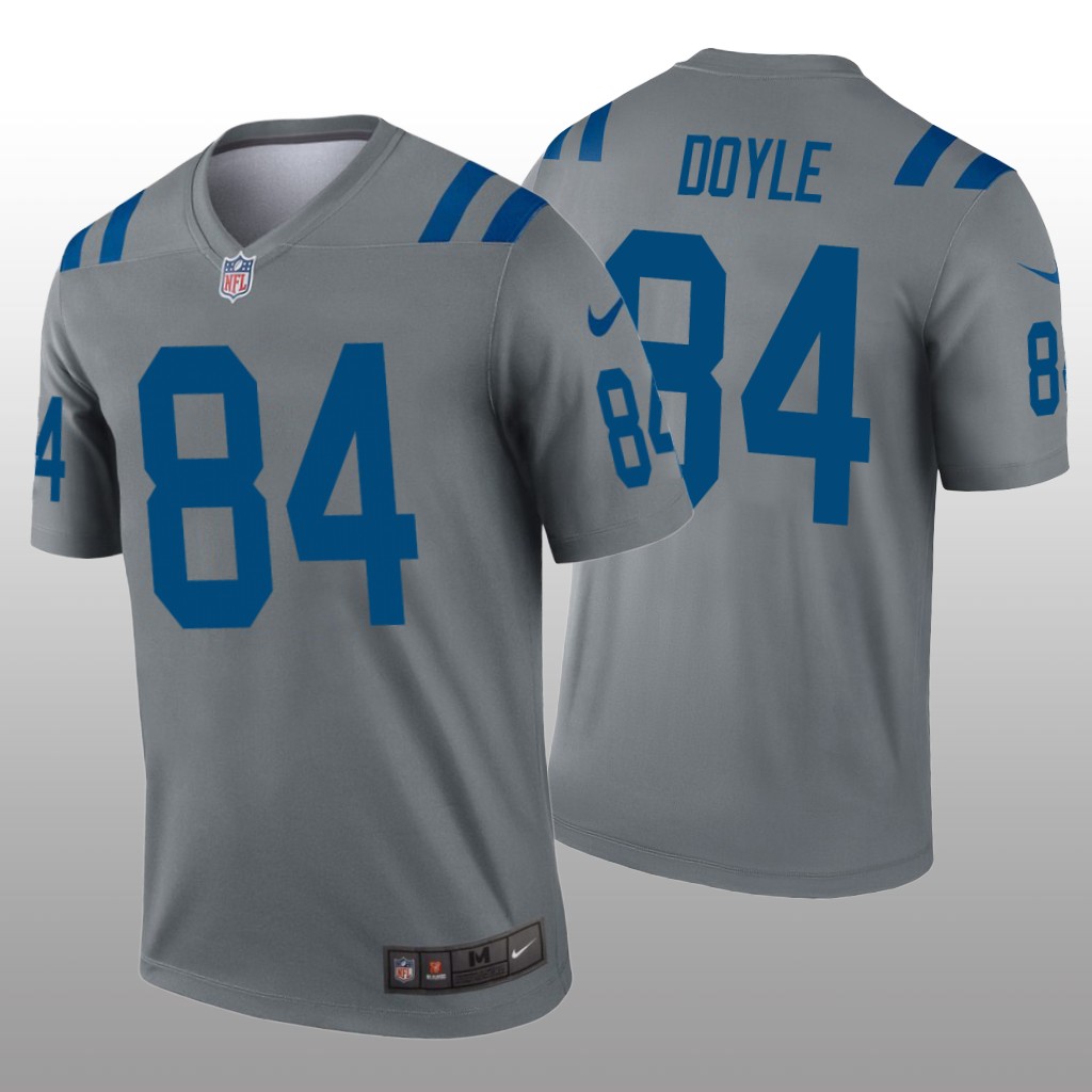 Indianapolis Colts Jack Doyle Gray Jersey Inverted Legend - Men's