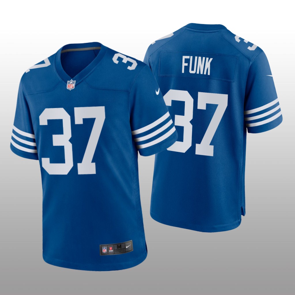 Indianapolis Colts Jake Funk Royal Jersey Alternate Game - Men's