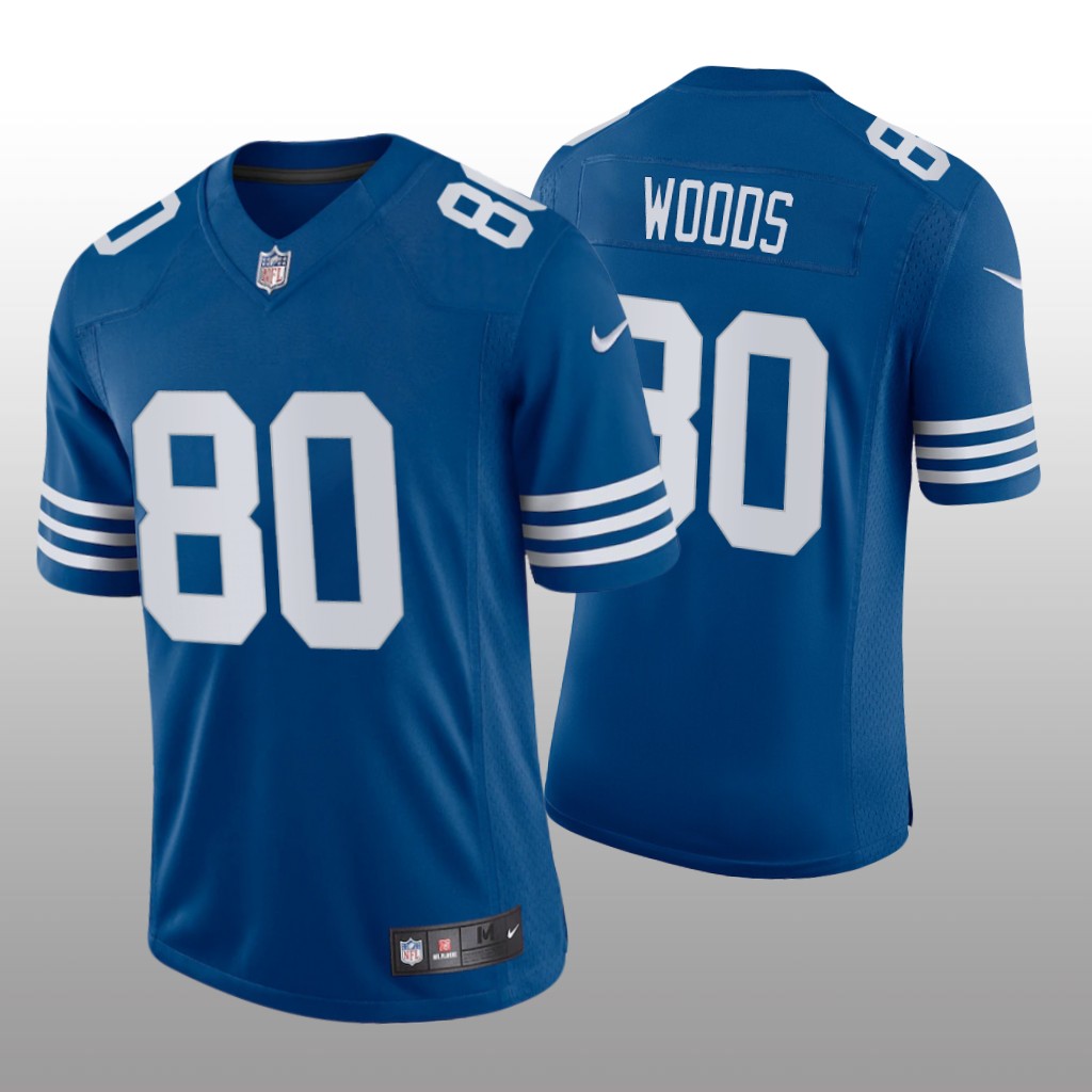 Indianapolis Colts Jelani Woods Royal Jersey Alternate Vapor Limited Vapor Limited - Men's