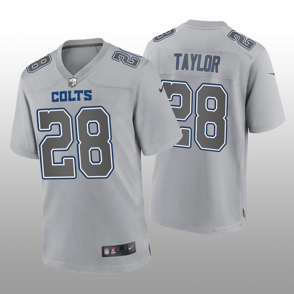 Indianapolis Colts Jonathan Taylor Gray Jersey Atmosphere Fashion Game - Men's