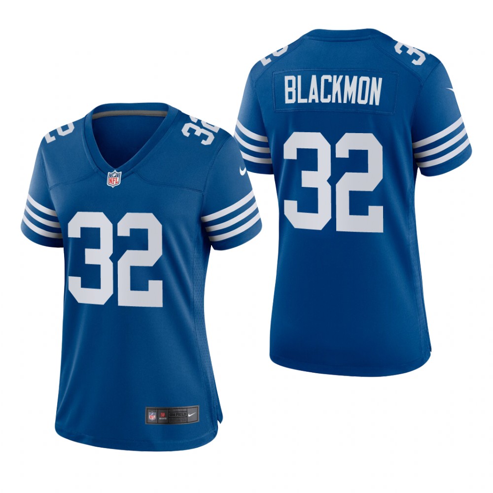 Indianapolis Colts Julian Blackmon Royal Jersey Alternate Game - Women's