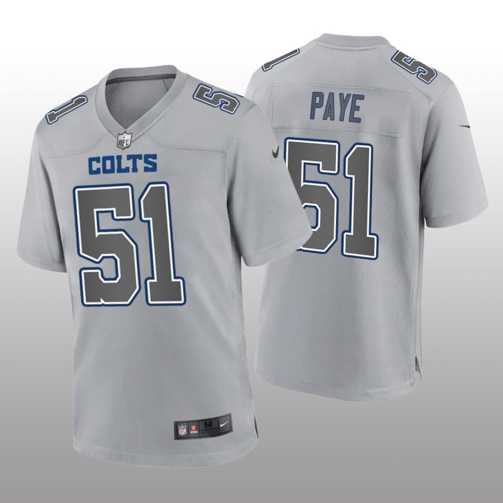 Indianapolis Colts Kwity Paye Gray Jersey Atmosphere Fashion Game - Men's