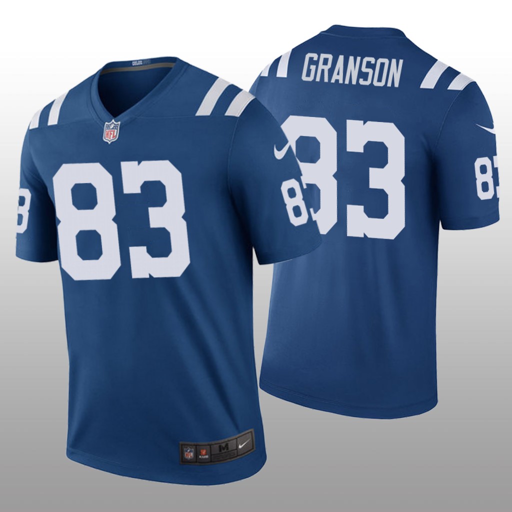 Indianapolis Colts Kylen Granson Royal Jersey Color Rush Legend - Men's