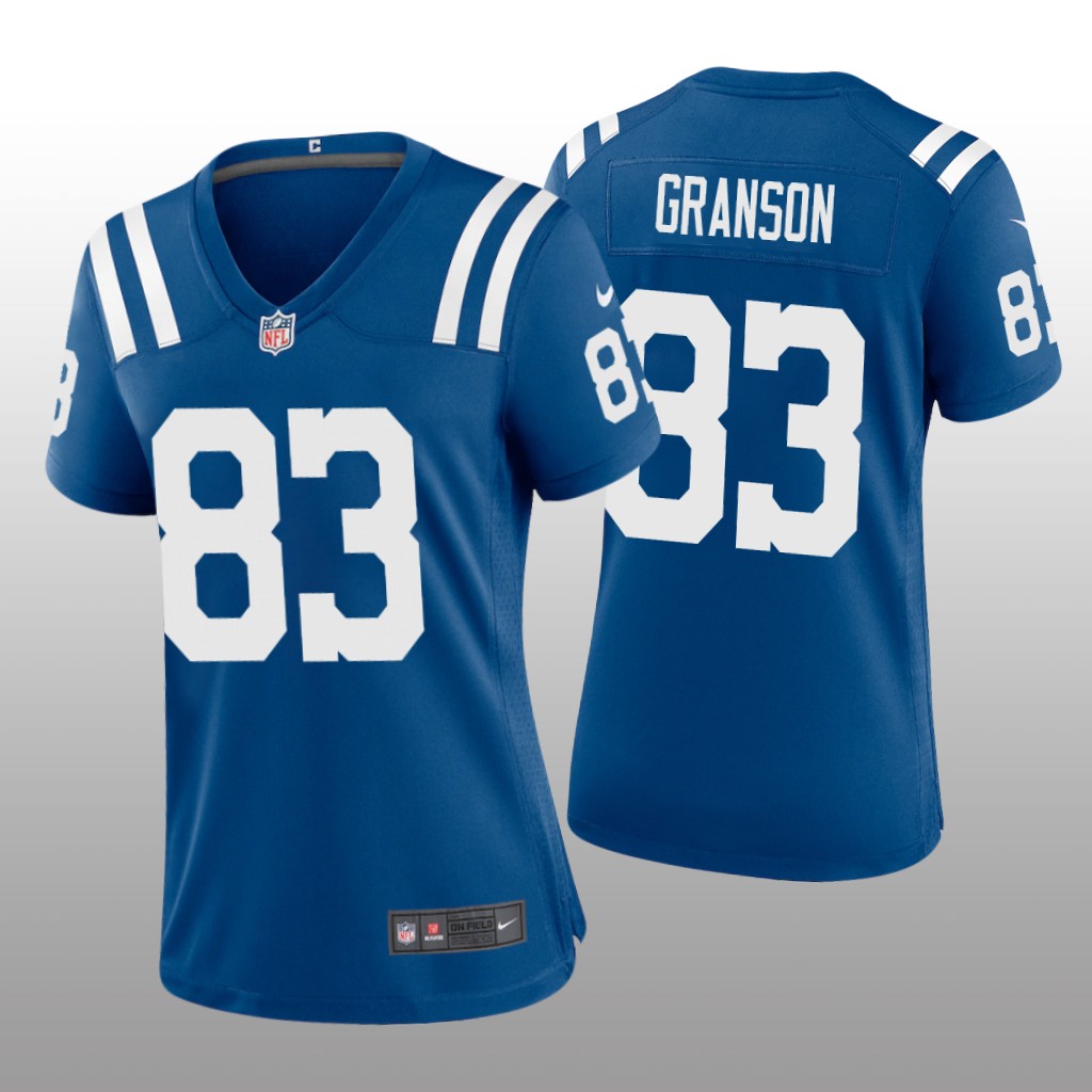 Indianapolis Colts Kylen Granson Royal Jersey Game - Women's