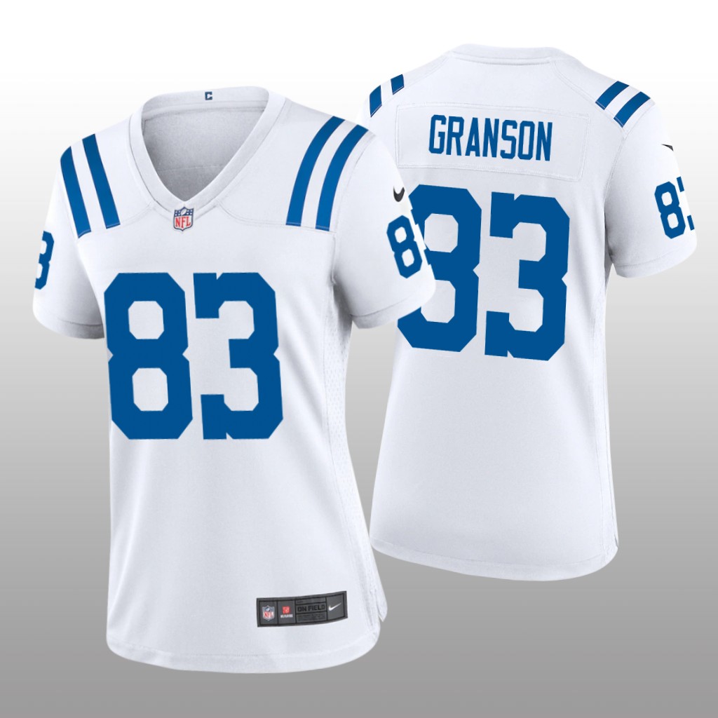 Indianapolis Colts Kylen Granson White Jersey Game - Women's
