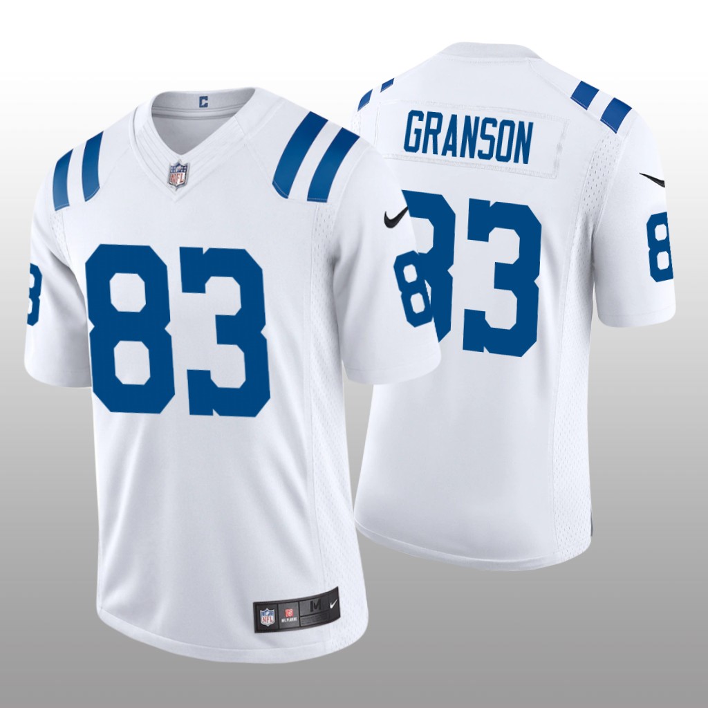Indianapolis Colts Kylen Granson White Jersey Vapor Limited - Men's