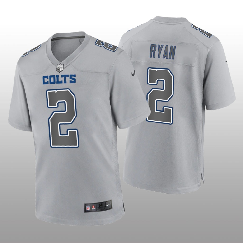 Indianapolis Colts Matt Ryan Gray Jersey Atmosphere Fashion Game - Men's