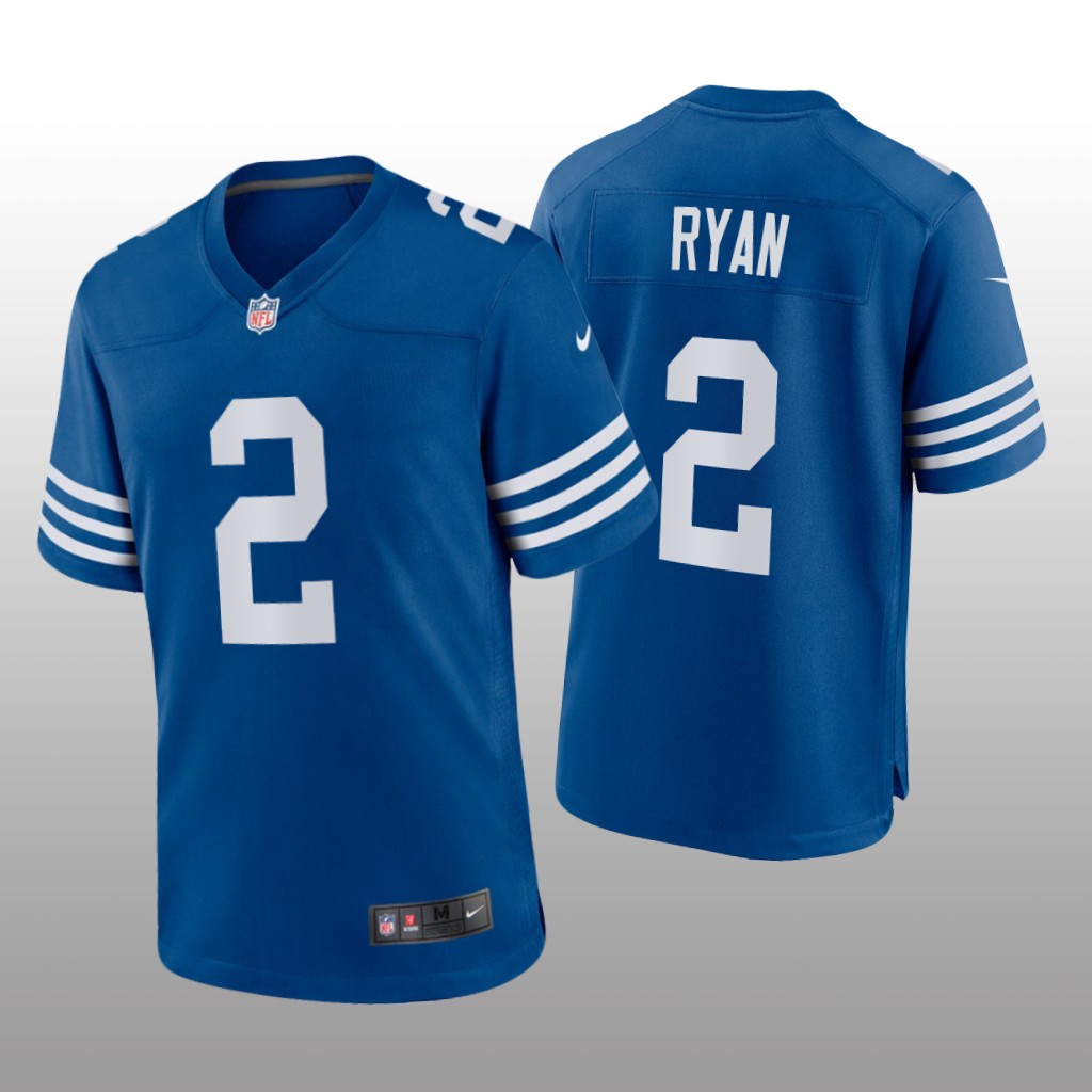 Indianapolis Colts Matt Ryan Royal Jersey Alternate Game - Men's