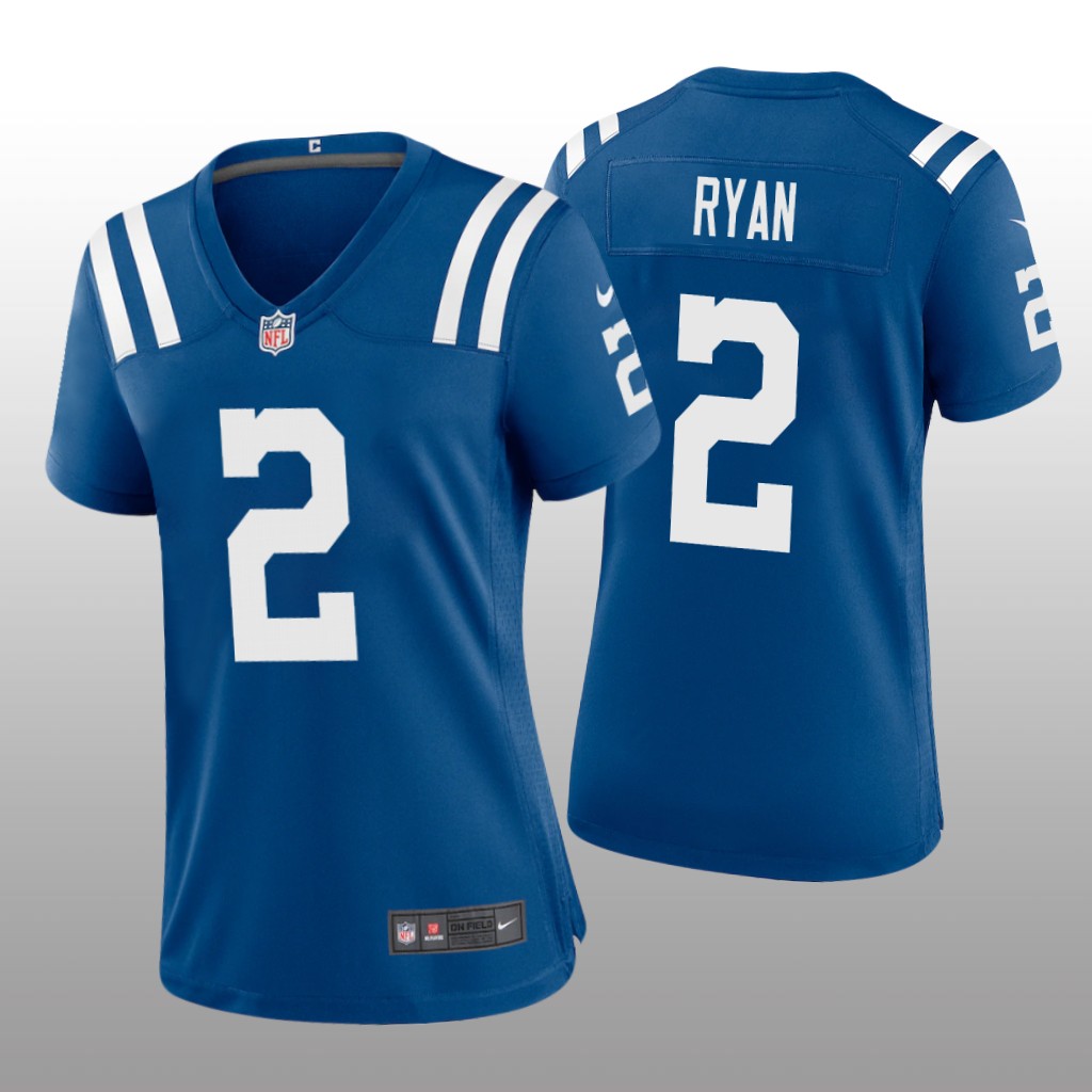 Indianapolis Colts Matt Ryan Royal Jersey Game - Women's