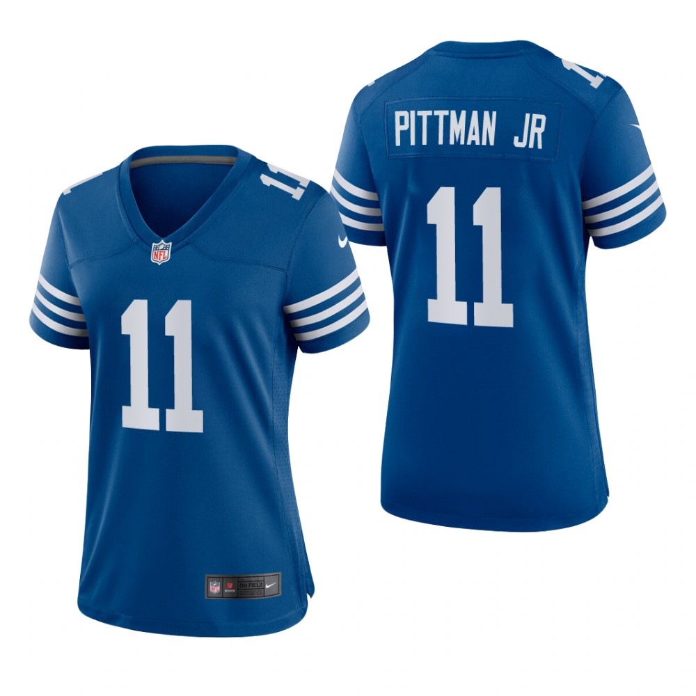 Indianapolis Colts Michael Pittman Jr. Royal Jersey Alternate Game - Women's