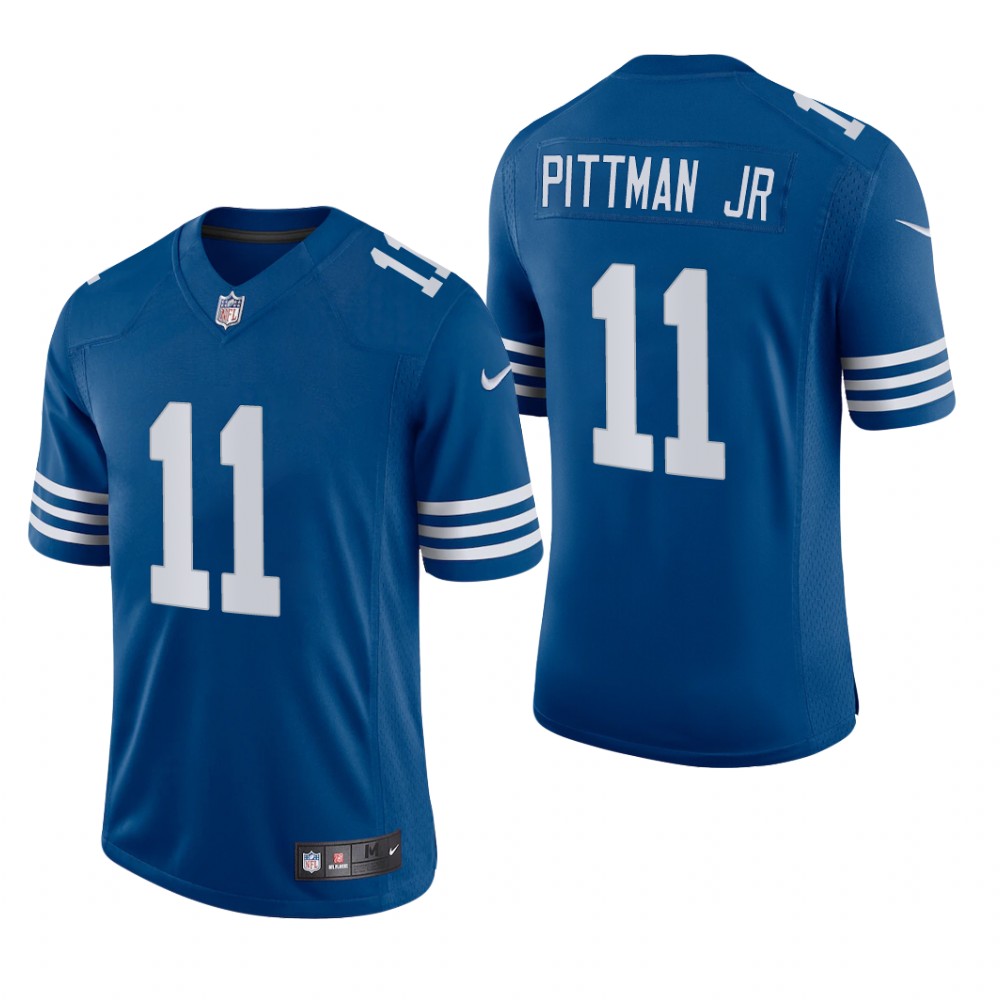 Indianapolis Colts Michael Pittman Jr. Royal Jersey Vapor Limited - Men's