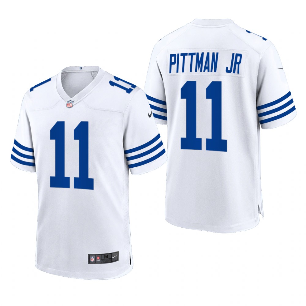 Indianapolis Colts Michael Pittman Jr. White Game 2021 Throwback - Men's