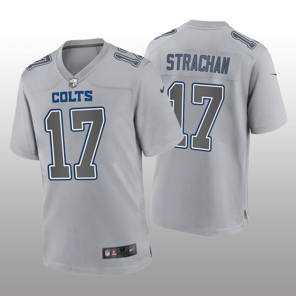 Indianapolis Colts Mike Strachan Gray Jersey Atmosphere Fashion Game - Men's
