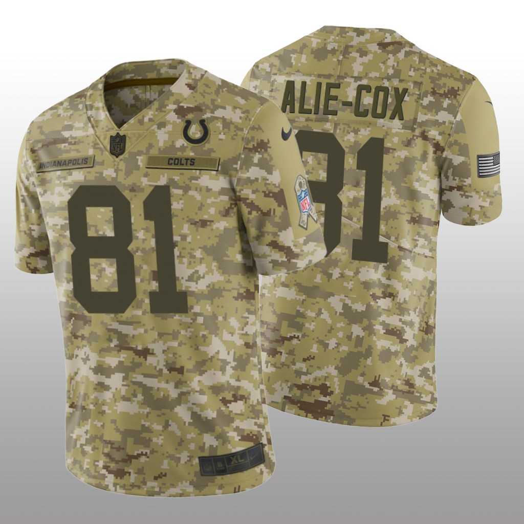 Indianapolis Colts Mo Alie-Cox #81 Salute to Service Jersey - Camo
