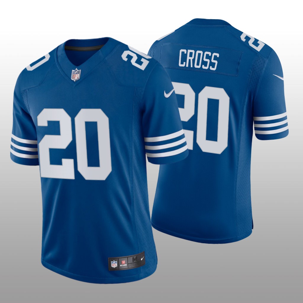 Indianapolis Colts Nick Cross Royal Jersey Alternate Vapor Limited Men's