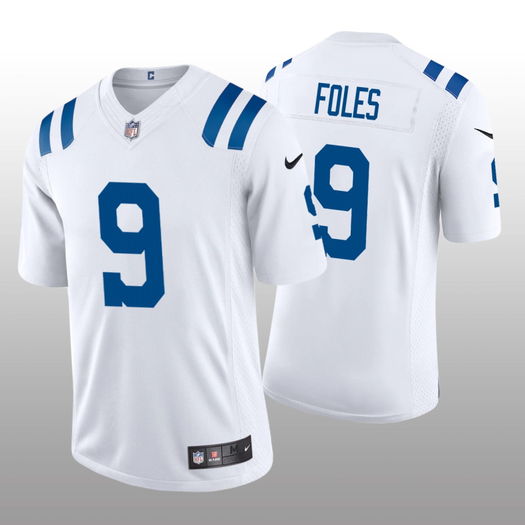Indianapolis Colts Nick Foles White Jersey Vapor Limited - Men's