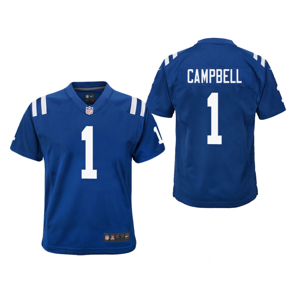 Indianapolis Colts Parris Campbell Royal Jersey Color Rush Game - Youth