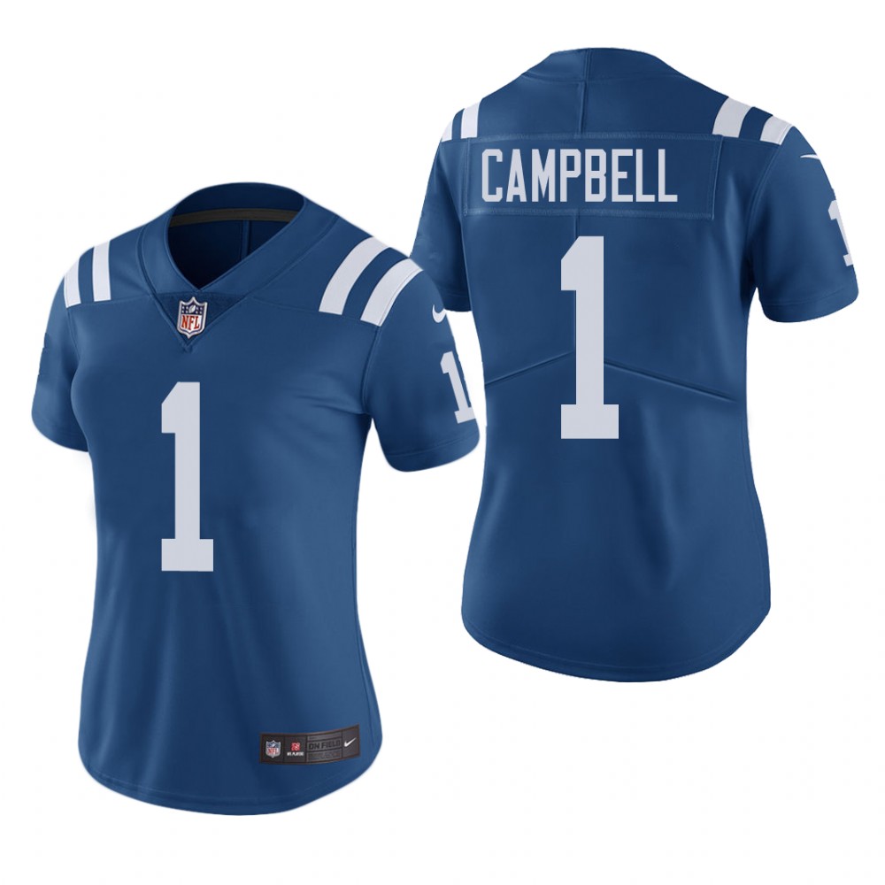 Indianapolis Colts Parris Campbell Royal Jersey Color Rush Limited - Women's