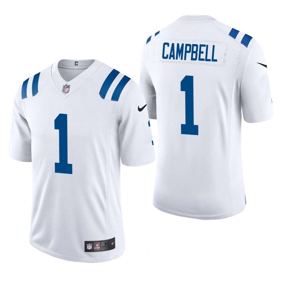 Indianapolis Colts Parris Campbell White Jersey Vapor Limited - Men's