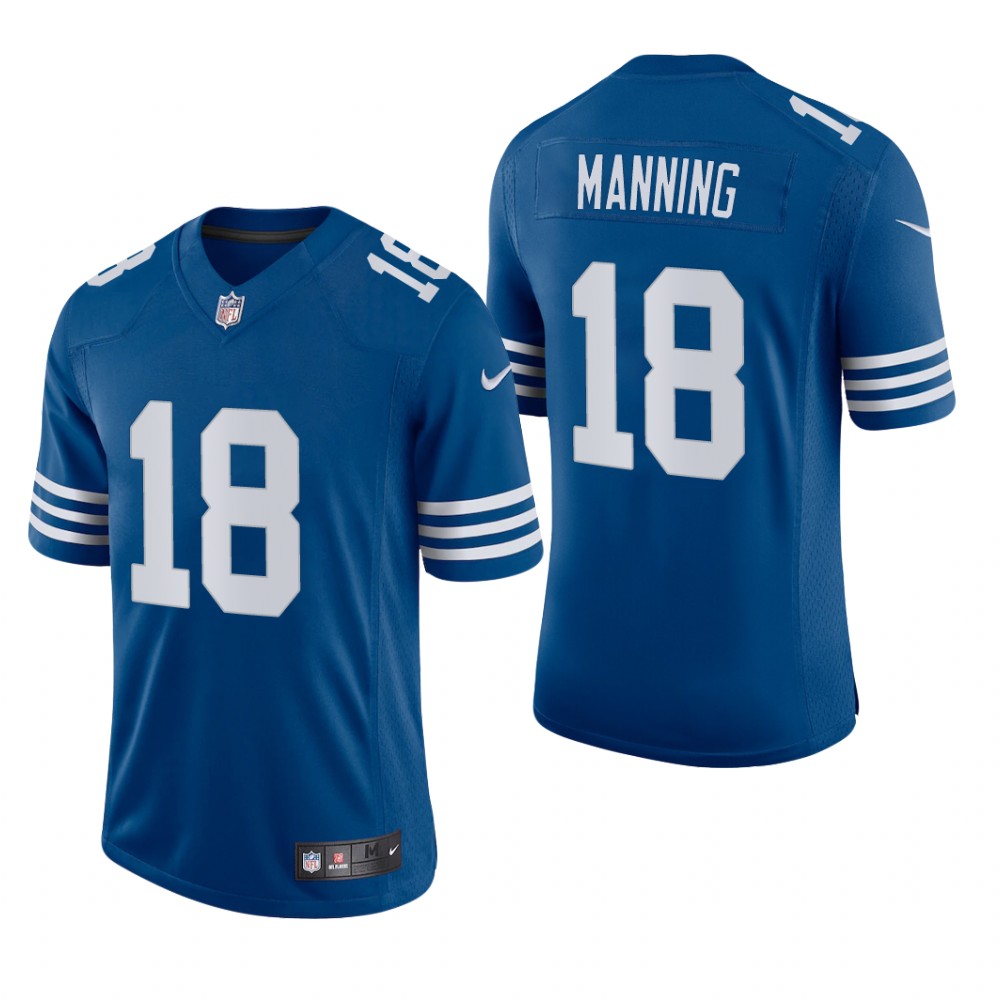 Indianapolis Colts Peyton Manning Royal Jersey Vapor Limited - Men's