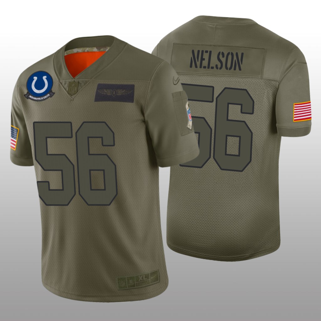 Indianapolis Colts Quenton Nelson Camo Limited Jersey 2019 Salute to Service - Men's