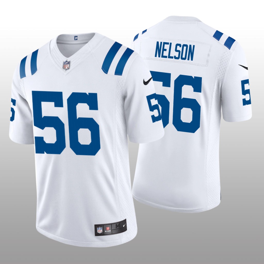 Indianapolis Colts Quenton Nelson White Jersey 2020 Vapor Limited - Men's