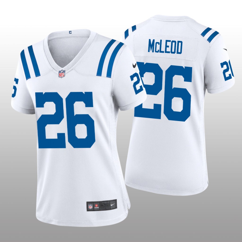 Indianapolis Colts Rodney McLeod White Jersey Game - Women's