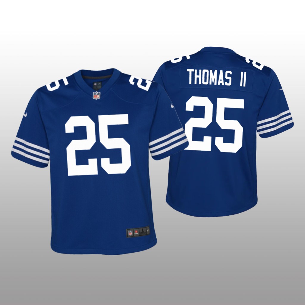 Indianapolis Colts Rodney Thomas II Royal Jersey Alternate Game - Youth