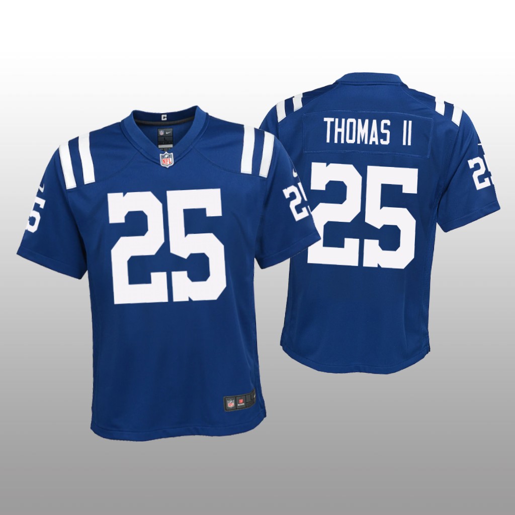 Indianapolis Colts Rodney Thomas II Royal Jersey Game - Youth