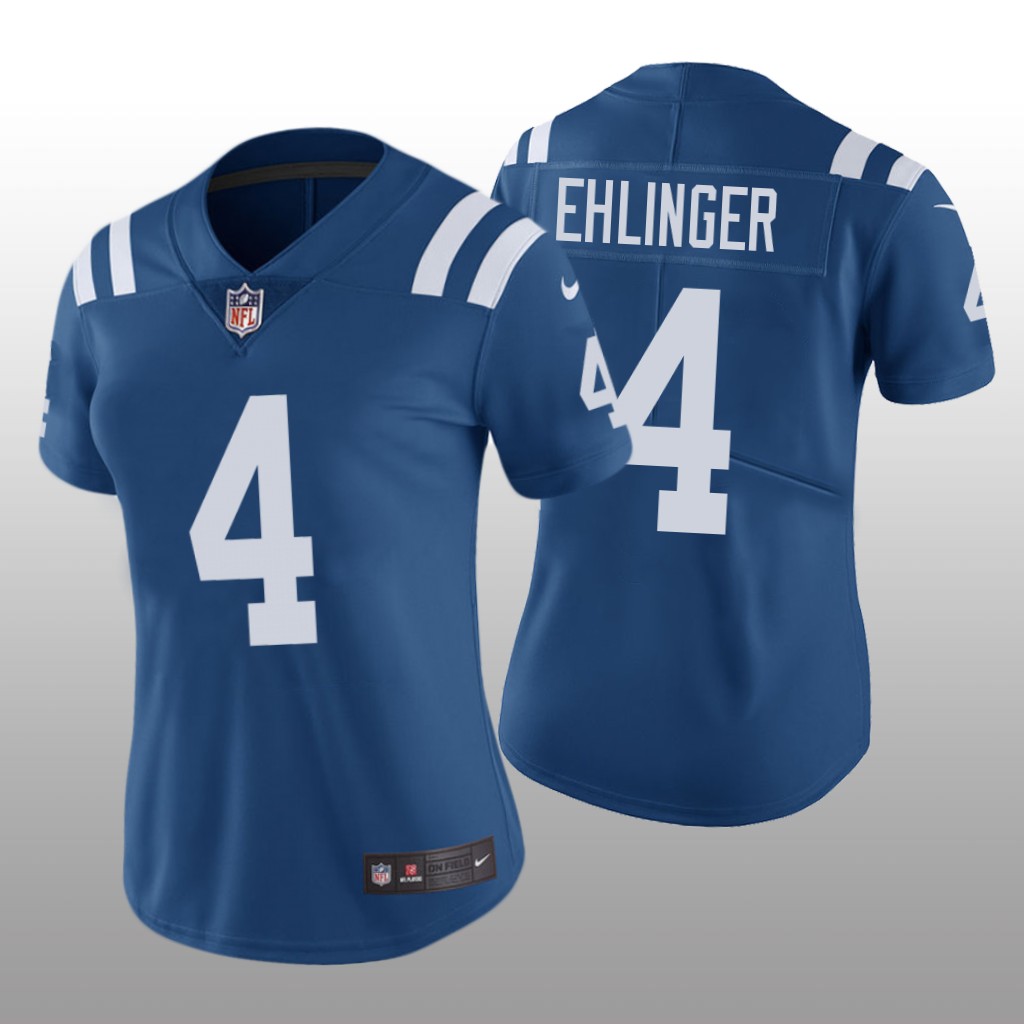 Indianapolis Colts Sam Ehlinger Royal Jersey Color Rush Limited - Women's