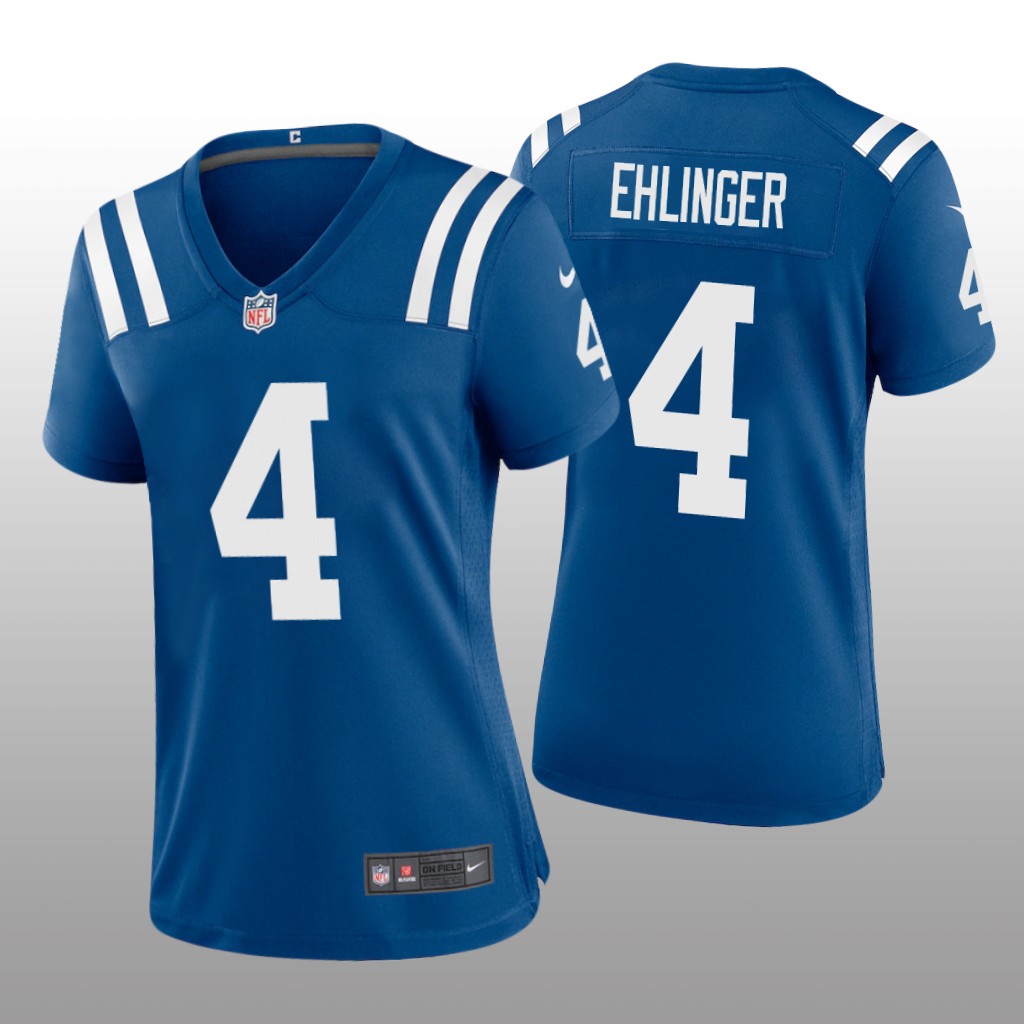 Indianapolis Colts Sam Ehlinger Royal Jersey Game - Women's