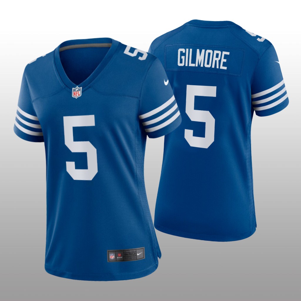 Indianapolis Colts Stephon Gilmore Royal Jersey Alternate Game - Women's