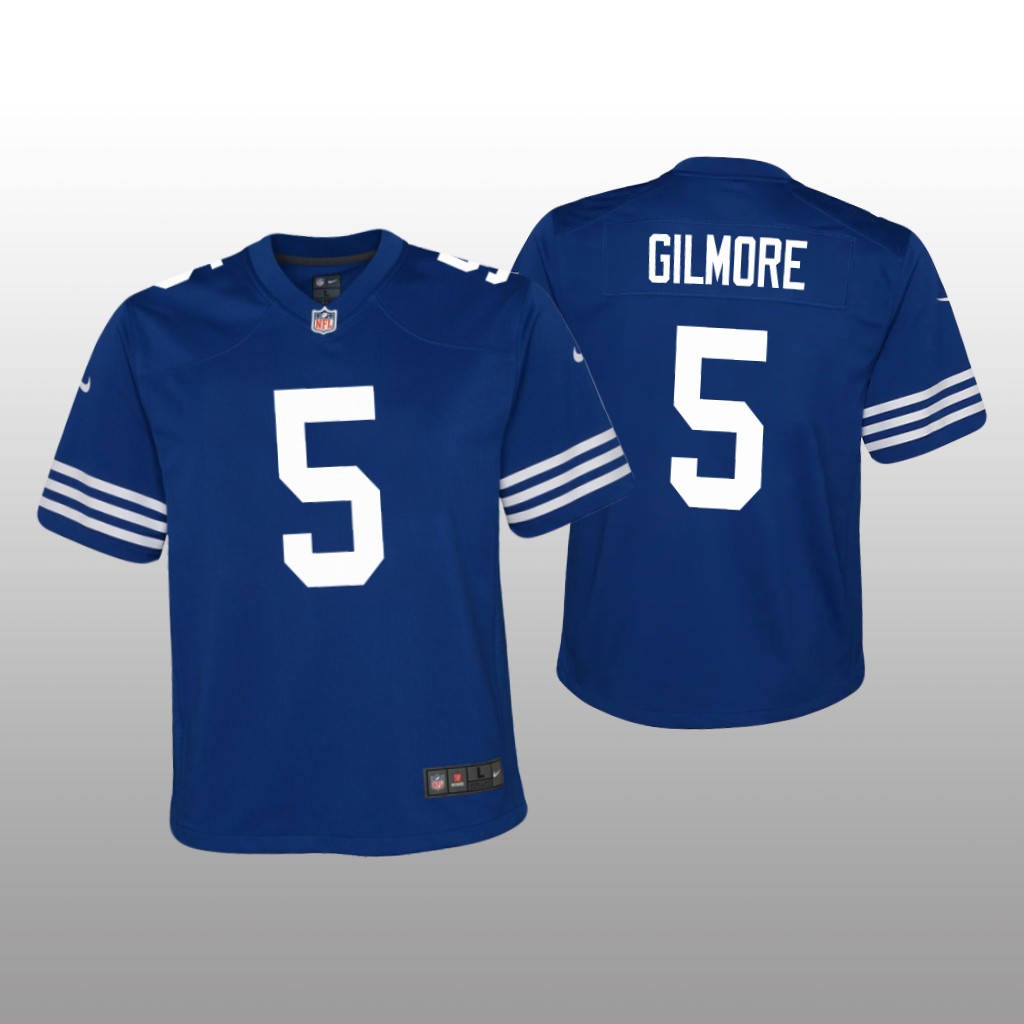 Indianapolis Colts Stephon Gilmore Royal Jersey Alternate Game - Youth