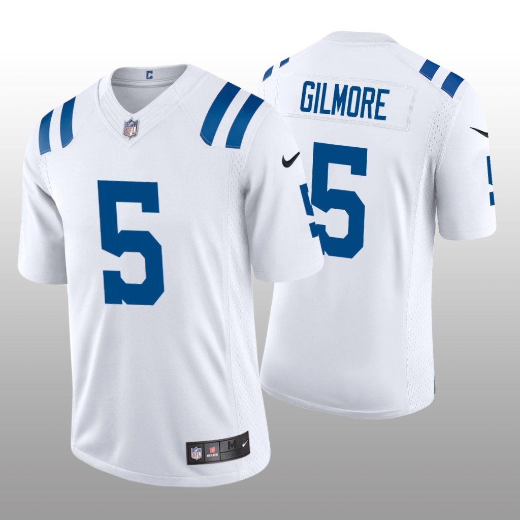 Indianapolis Colts Stephon Gilmore White Jersey Vapor Limited - Men's